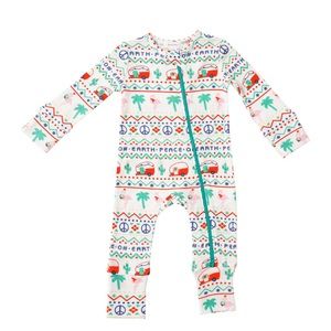 Angel Dear Thermal California Fair Isle Footie